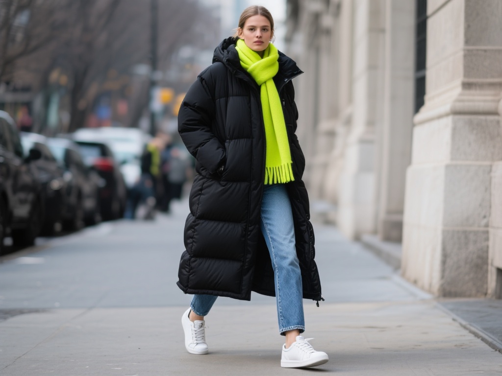 长款羽绒服舒适保暖，冬季穿搭更显时尚