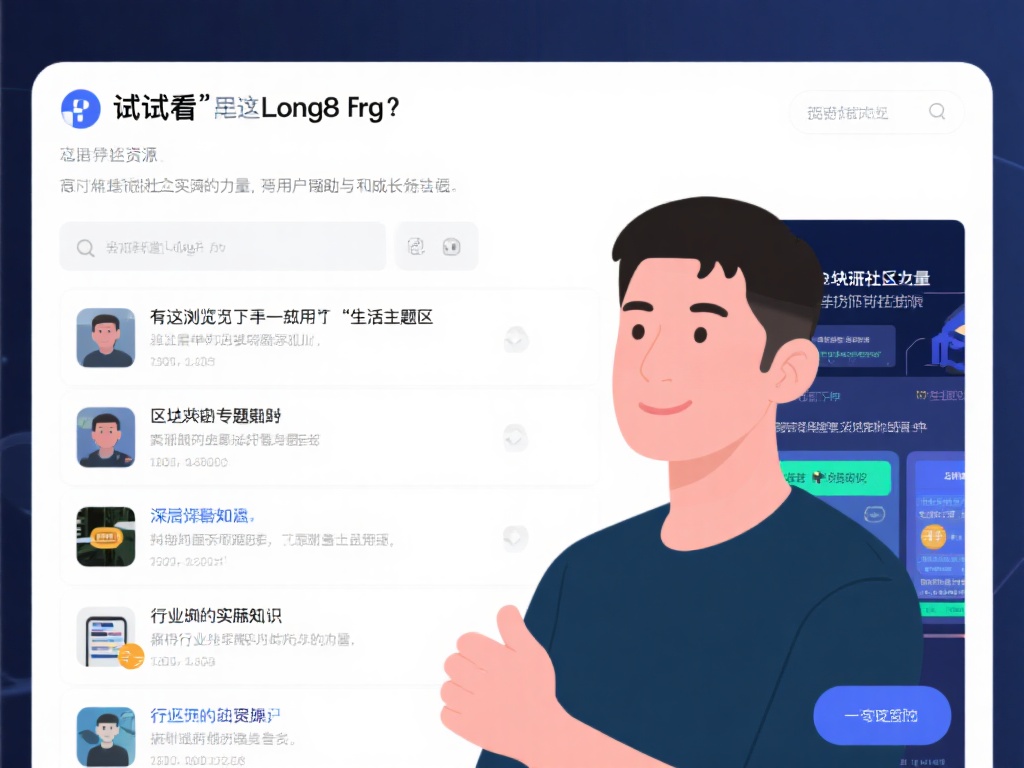 曾经有一位用户抱着“试试看”的态度加入Long8论